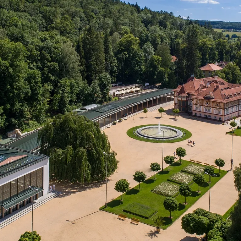 lázeňský areál v Luhačovicích
