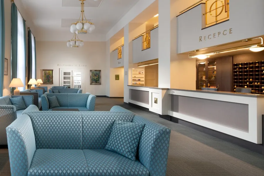 vstupní hala a recepce hotelu Palace****