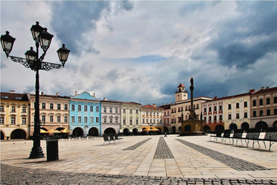 Nový Jičín - Masarykovo náměstí; foto Rudolf Suchánek